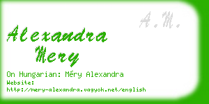 alexandra mery business card